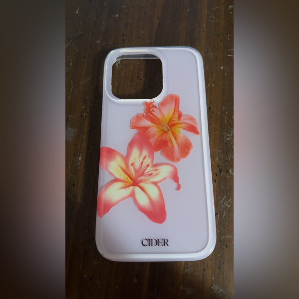 Cider Tropical Blossom Phone Case - Pink and Orange